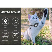 Anti-verstikkingshalsband voor katten met belletje, zwart, anti-verlies, stijlvolle en verstelbare veiligheidshalsband