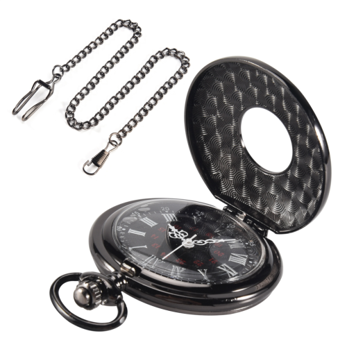 Vintage Steampunk μαύρο λατινικό αριθμητικό κολιέ χαλαζία κρεμαστό κόσμημα ρ 2