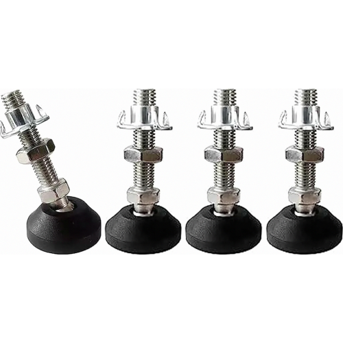 4 τεμάχια ρυθμιζόμενων ποδιών M10 x 40 mm, βίδα ρύθμισης M10, πόδια ε