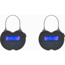 2x Älykäs Aikalukko LCD-näyttö Aikalukko USB Ladattava Ajastin Musta