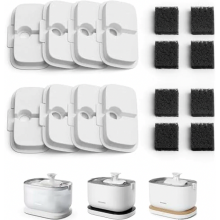 Set van 8 filters voor drinkfonteinen van Dockstream (PLWF115, PLWF116, PLWF106, PLWF005), voldoende voor 4 maanden.