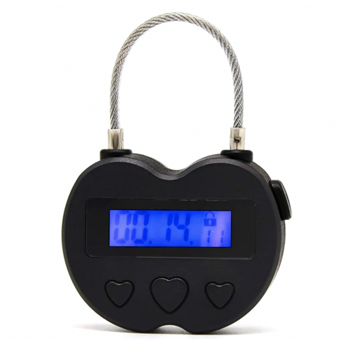 2 Pack Smart Time Lock with LCD Display, USB Rechargeable Digital Timer Lock, Black, for Organized Daily Use 1