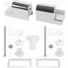 Toiletbrilbeugel, 2 stuks Universele toiletbrilscharnieren Toiletbrilbevestiging Toiletbrilbevestigingsset, Soft-close toiletbril metalen scharnieren