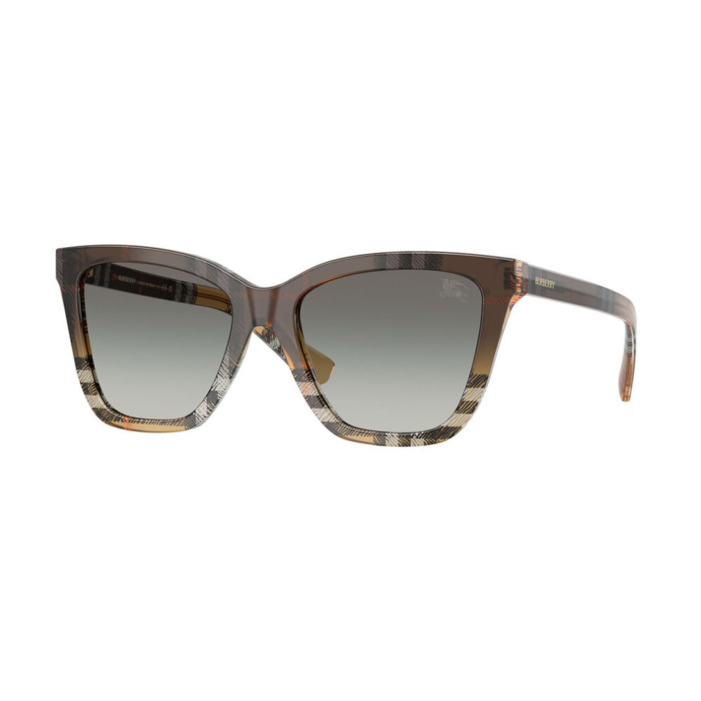 Burberry , Check Sand Sunglasses Grey Gradient lenses, BE4470 420211, Mojo Glasses - Image 4