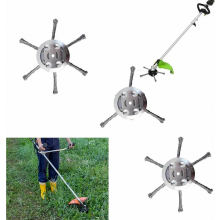 Stalen draad voor grastrimmer, onkruidborstel voor grastrimmers, accessoires voor bosmaaiers, onkruidborstel voor accugrastrimmers (2 x 6 koppen, 1 x
