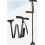 Foldable Walking Cane with LED Light, Adjustable Height Cane for Men and Women, Side Handle Support for Seniors 1