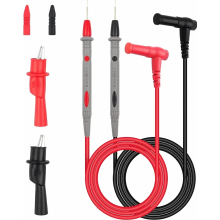 Multimeter Test Leads with Crocodile Clips, 1000V 20A Cable Set, Durable Probe Wires for Multimeter Accessories, Measurement Lead Kit