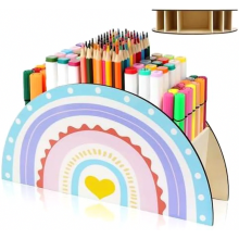 Stiftehalter Schreibtisch Organizer Holz Stiftebox Kinder Stifteköcher Aufbewahrung Regenbogen Stifte Organizer Stifte Halter Stifthalter Schreibtisc