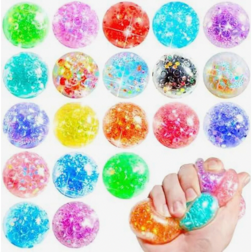 20 Μπάλες Stress Squishy για Παιδικά Πάρτι Γενεθλίων: Πλαστικές Μπάλες