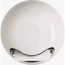 Self Adhesive or Screw Fix Toilet Paper Roll Holder Bowl Style White Durable Bathroom Accessory