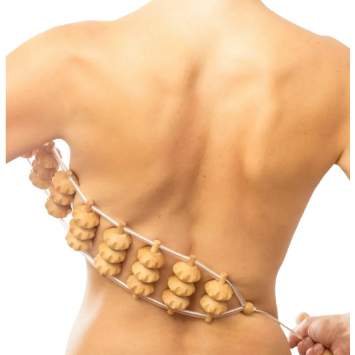 Συσκευή μασάζ Tuuli Accessories Πλάτης με ρολό, Ξύλινος ρολό μασάζ πλά