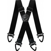 Extra stevige herenbretels (X-vorm, 3,8 cm), in lengte verstelbare bandjes met antislipgesp voor dames en heren