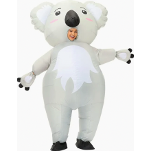 Ilmatäytteinen koala-asu aikuisille, puhallettava koala-asu Halloweeniin, puhallettava asu karnevaaleille, juhliin, jouluasuihin, 15 hengelle