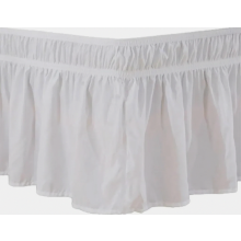 Elegant Wrinkle-Resistant Bed Skirt with Deep Ruffles, Tailored Drop Dust Ruffle for a Polished Bedroom Look