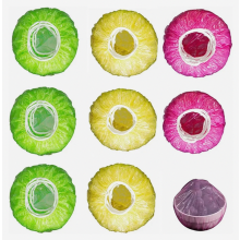 60 stuks kleurrijke deksels voor kommen, bekers en ander eten.