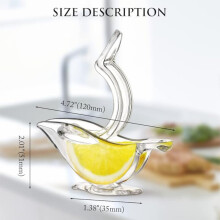 Ensemble de 2 presse-citrons manuels en forme d'oiseau, presse-agrumes portatif pour oranges, citrons, limes et grenades, out