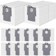 12 σακούλες σκόνης για Roborock Qrevo QV 35A\u002F35S\u002FS5V\u002FQrevo Curv\u002F2 Flow\u002