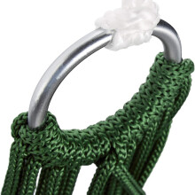 Hamac léger en filet pour une personne, utilisable à l'intérieur comme à l'extérieur, vert, portable pour le camping et le ja