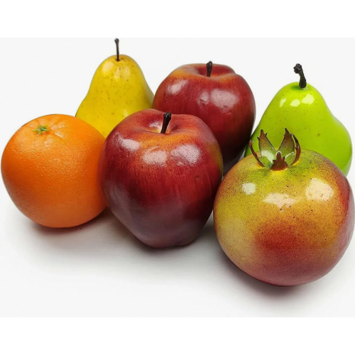 Realistic Decorative Fruit, Simulated Faux Fruit for Home Display and Table Centerpiece