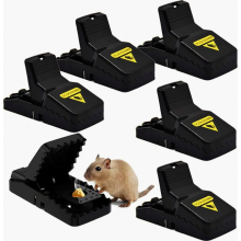 Set van 6 professionele muizen-, ratten- en muizenvalletjes, herbruikbare muizenvalletjes voor gebruik in huis en tuin.