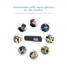 2,7K FPV-Actionkamera, 12-MP-Kamera mit First-Person-View-Funktion, 110-Weitwinkel, 0,96-Zoll-Farbdisplay, Rauschunterdrück