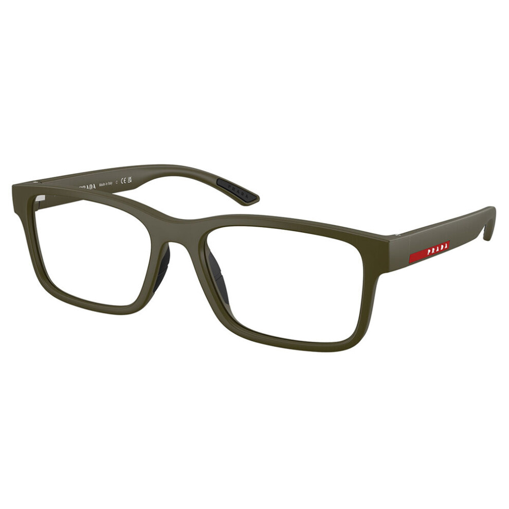 Prada Linea Rossa Men's Green Ps 01Rv 15X1o1 Man Optical Frames Injected Squared Normal - Image 2