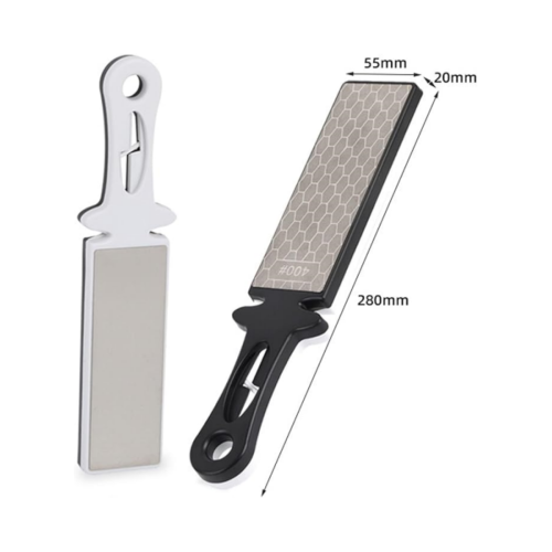 Ακονιστήρι μαχαιριών διπλής όψης Diamond Whetstone 400 Grit για κουζίνα, ψαλίδι, κά 1