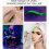Φθορίζουσα βαφή σώματος, 15 χρώματα, βαφή σώματος με πινέλο, βαφ 4