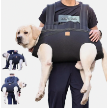 Hondenrugzak met tuigje voor grote honden, draagzak voor het hele lichaam met handvat, revalidatiedraagzak voor trappen en auto's, oude gewrichtsbless