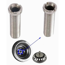 stuks holle schroefafvoerzeef van roestvrij staal, 35 mm, Ø 12 mm, voor afvoeren met een diameter van 1,5 inch en 3,5 inch, keukenaccessoire
