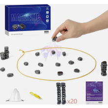 Magnetic Chess and Checkers Travel Game, Portable Puzzle Board Game for Family Parties