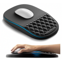 Ergonomická podložka pod myš s gélovým vankúšikom, podložka pod myš 2 v 1 s opierkou na ruku, podložka pod myš