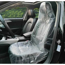 100 fundas desechables para asientos, funda de asiento de plástico transparente