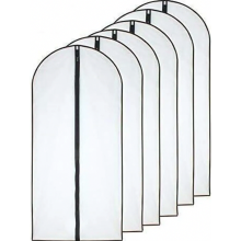 Αντισκωρικές τσάντες ρούχων 60cm x 120cm (συσκευασία των 6) Μαύρες τσ