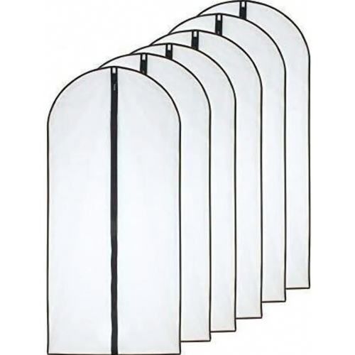 Αντισκωρικές τσάντες ρούχων 60cm x 120cm (συσκευασία των 6) Μαύρες τσ