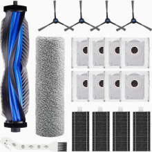 Set di accessori da 19 pezzi compatibile con ECOVACS DEEBOT X8 Omni e FX8 Pro Omni | Include spazzole, filtri, sacchetti per la polvere, rulli tergic