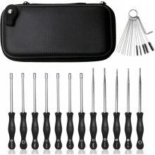 Juego de herramientas para ajuste de carburador (12 piezas). Kit de limpieza de carburador para Echo, STIHL, Poulan, Husqvarna. Juego de herramientas