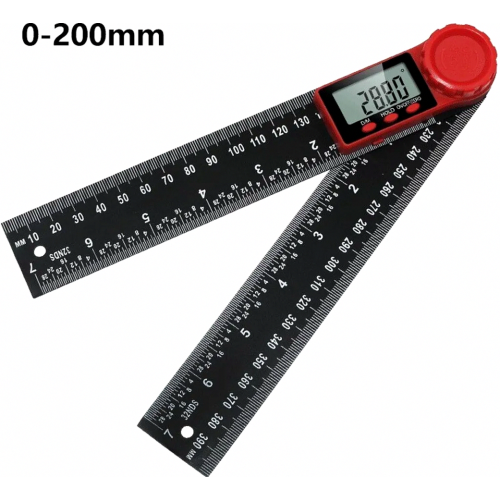Righello digitale per angoli con display LCD a 360 da 200 mm 1