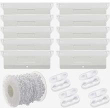 Placas de contrapeso para persianas verticales, 10 unidades
