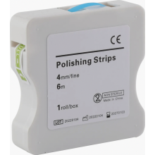Zahnschleifpapier Feine Polierstreifen, 4 mm Breite, 6 m pro Rolle, Blau, für die Zahnpolitur und präzises Schleifen