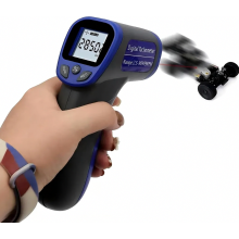 1 Tacómetro/velocímetro digital profesional, medidor de giro/tacómetro láser digital LCD portátil, para registro de datos