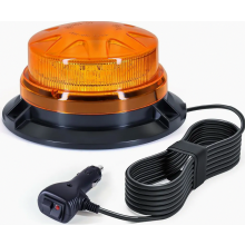 Yellow LED Beacon Light 12V-24V with Magnetic Base and 3 Meter Cable for Forklifts, Tractors, Golf Carts, UTVs, Trailers and SUVs