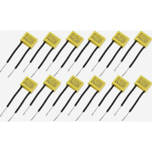 12-Pack LED Suppressor Capacitor for Flickering or Non-Extinguishing LED Lamps, 0.22uF 275V X2 Radial Capacitor for Noise Suppression