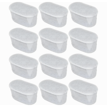 Compatible Coffee Machine Water Filters 12 Pack for Espresso Machines, Chlorine Reduction, Improved Taste, Long Lasting Filter Media