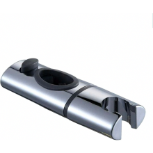 Soporte para cabezal de ducha de ABS cromado, barra de ducha con clip, soporte para ducha de mano, giratorio 360 para baños ovalados, tamaño S