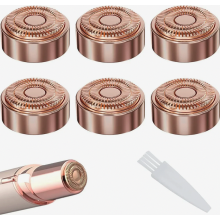 Replacement Heads Compatible with Electric Shavers for Lips, Chin, Cheeks and Eyebrows, 6 Pack, Gentle Facial Hair Removal Attachments