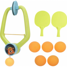 Závesná tréningová sada na stolný tenis pre deti - vnútorná hra na pingpong s raketami a loptičkami, prenosná,