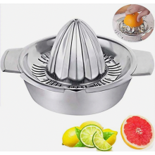 Presse-agrumes manuel en acier inoxydable 304 avec récipient 300 ml, 12,5 cm, passe au lave-vaisselle, qualité professionnelle, pour citrons et citr