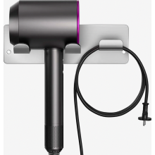 Soporte para secador de pelo, soporte para secador de pelo sin taladrar, montaje universal en pared, organizador de cables, soporte para secador de pe