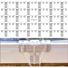 Solarpanel-Wasserablauf-Clip aus Edelstahl, Reinigungsclip zur automatischen Entfernung von Regenwasser, Schlamm und Staub, 30 Stück, 30 mm
